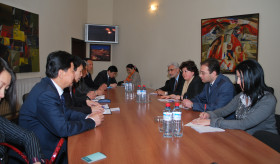 Deputy Foreign Minister of Armenia Karine Kazinian has a meeting with the Chinese Parliamentary delegation
