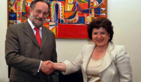 Deputy Foreign Minister of Armenia Karine Kazinian received Lorenzo Amberg, Ambassador of Switzerland