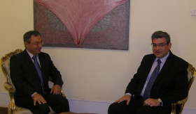 Ambassador Gasparian met with the Foreign Minister of Romania