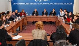 The Minister of Foreign Affairs of the Republic of Armenia Edward Nalbandian received the European journalists