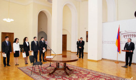 The Swearing ceremony of the young diplomats took place at the Ministry of Foreign Affairs of the Republic of Armenia 