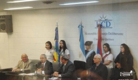 Quilmes city supports the law "April 24 - Day of Tolerance and Respect between Nations"