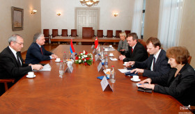 The Armenian Foreign Affairs Minister Edward Nalbandian met with his Latvian counterpart Ģirts Valdis Kristovskis