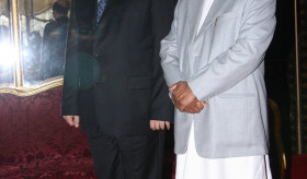 Ambassador Hakobyan presents credentials to the President of Nepal