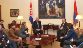 The Armenian Foreign Minister Edward Nalbandian met with Luka Bebic, the Chairman of the Parliament of Croatia