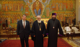 Georgian Patriarch received outgoing Armenian ambassador