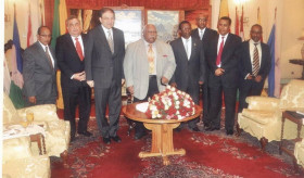 Ambassador Melkonian presents his credentials to the President of Ethiopia 
