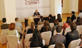 Minister Nalbandian received AUA students