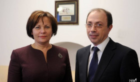 Ambassador Ara Aivazian met with Lithuanian Minister of National Defence