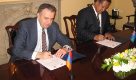 Establishment of Diplomatic Relations Between Armenia And Tuvalu at UN 