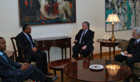 Ambassador of Ethiopia presented copies of credentials