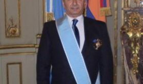 Ambassador Karmirshalian was awarded with the Order of the Liberator San Martin