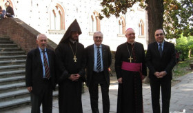 Cross-stone opening ceremony in Italy