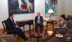 Minister Nalbandian received charge d'affaires of Czech Republic 