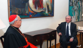 Minister Nalbandian received the Prefect of the Congregation for the Oriental Churches of the Holy See