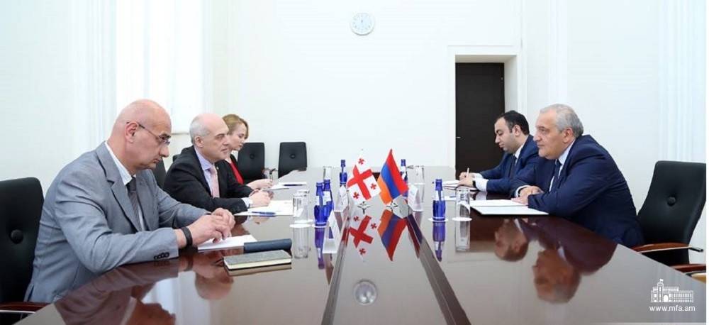 Դեսպան Սադոյանի հանդիպումը Վրաստանի արտաքին գործերի նախարար Դավիթ Զալկալիանիի հետ