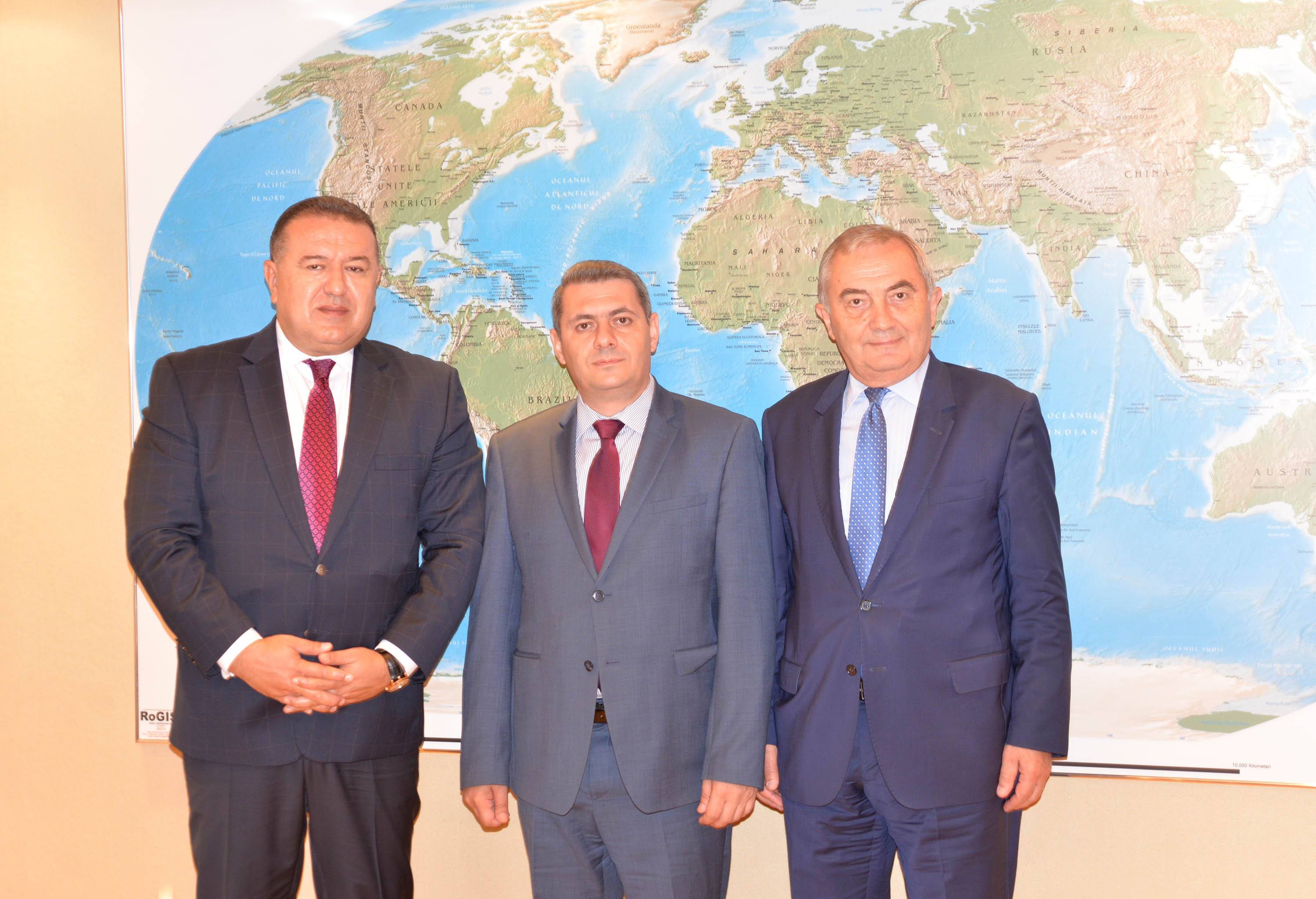 Ռումինիայում ՀՀ դեսպան Սերգեյ Մինասյանի հանդիպումը Ռումինիայի Առևտրաարդյունաբերական պալատի նախագահ Միհայ Դարաբանի հետ