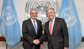 Entretien entre le Ministre des Affaires étrangères d'Arménie et le Secrétaire général de l’ONU