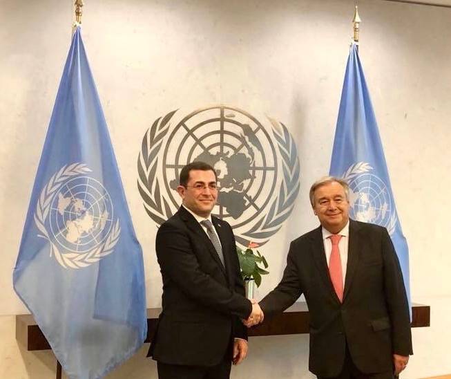 ՄԱԿ-ում ՀՀ մշտական ներկայացուցիչ Մհեր Մարգարյանն իր հավատարմագրերը հանձնեց ՄԱԿ-ի Գլխավոր քարտուղարին