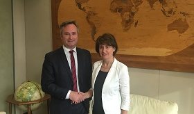 Դեսպան Տոլմաջյանը հանդիպեց Ֆրանսիայի արտաքին գործերի պետքարտուղարին