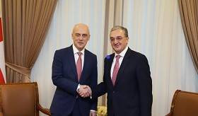 Meeting between Armenian and Georgian Foreign Ministers Zohrab Mnatsakanyan and David Zalkaliani