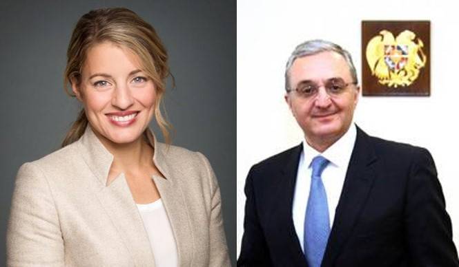 Minister of Foreign Affairs Zohrab Mnatsakanyan held a phone conversation with Mélanie Joly,  the Canadian Minister of Tourism, Official Languages and La Francophonie