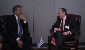ԱԳ նախարարի հանդիպումն Ուրուգվայի ԱԳ նախարարի հետ