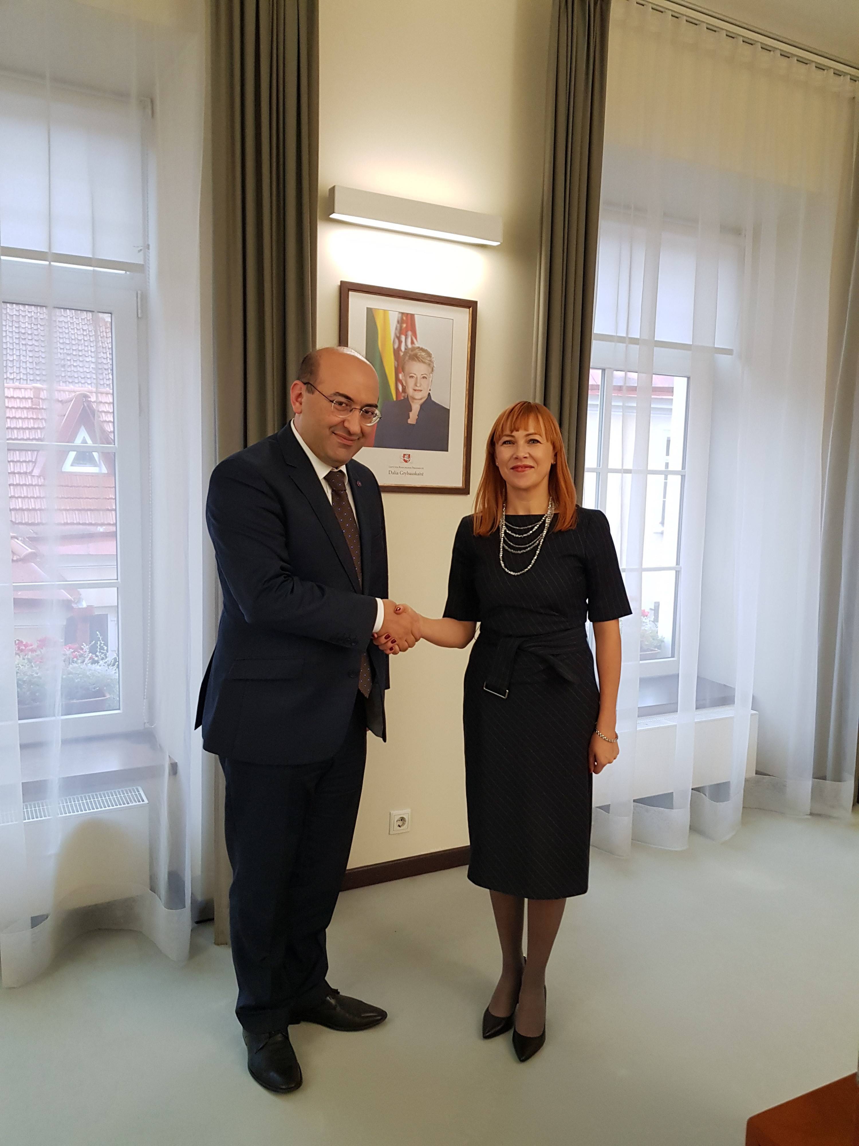 Դեսպան Մկրտչյանի և Լիտվայի կրթության ու գիտության նախարարի հանդիպումը