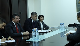 The newly appointed Ambassador of the Kyrgyz Republic to Armenia presented the copies of his credentials to Deputy Foreign Minister of Armenia Armen Papikyan