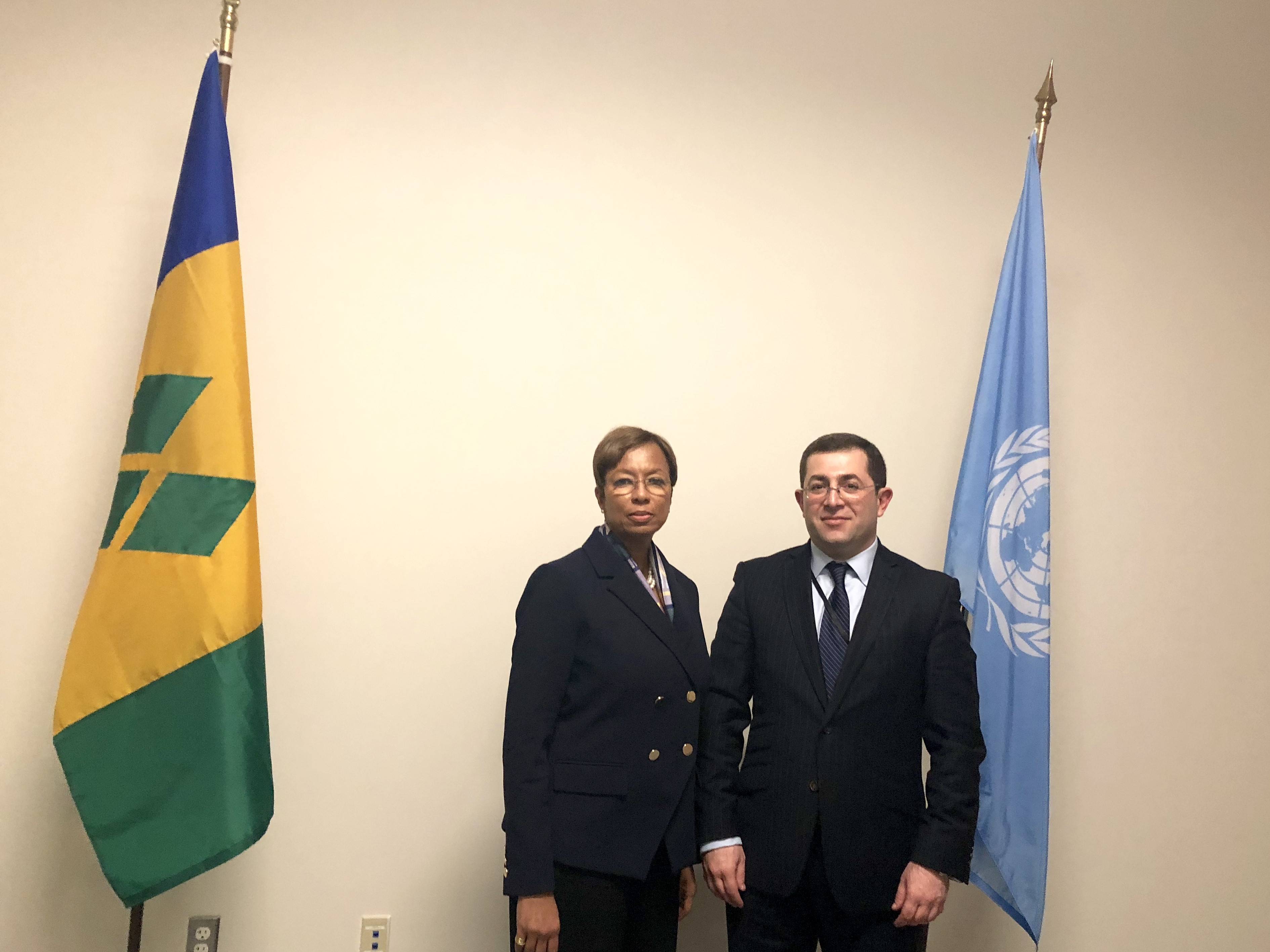 ՄԱԿ-ում Հայաստանի մշտական ներկայացուցչի և ՄԱԿ-ի Տնտեսական և սոցիալական խորհրդի նախագահի հանդիպումը