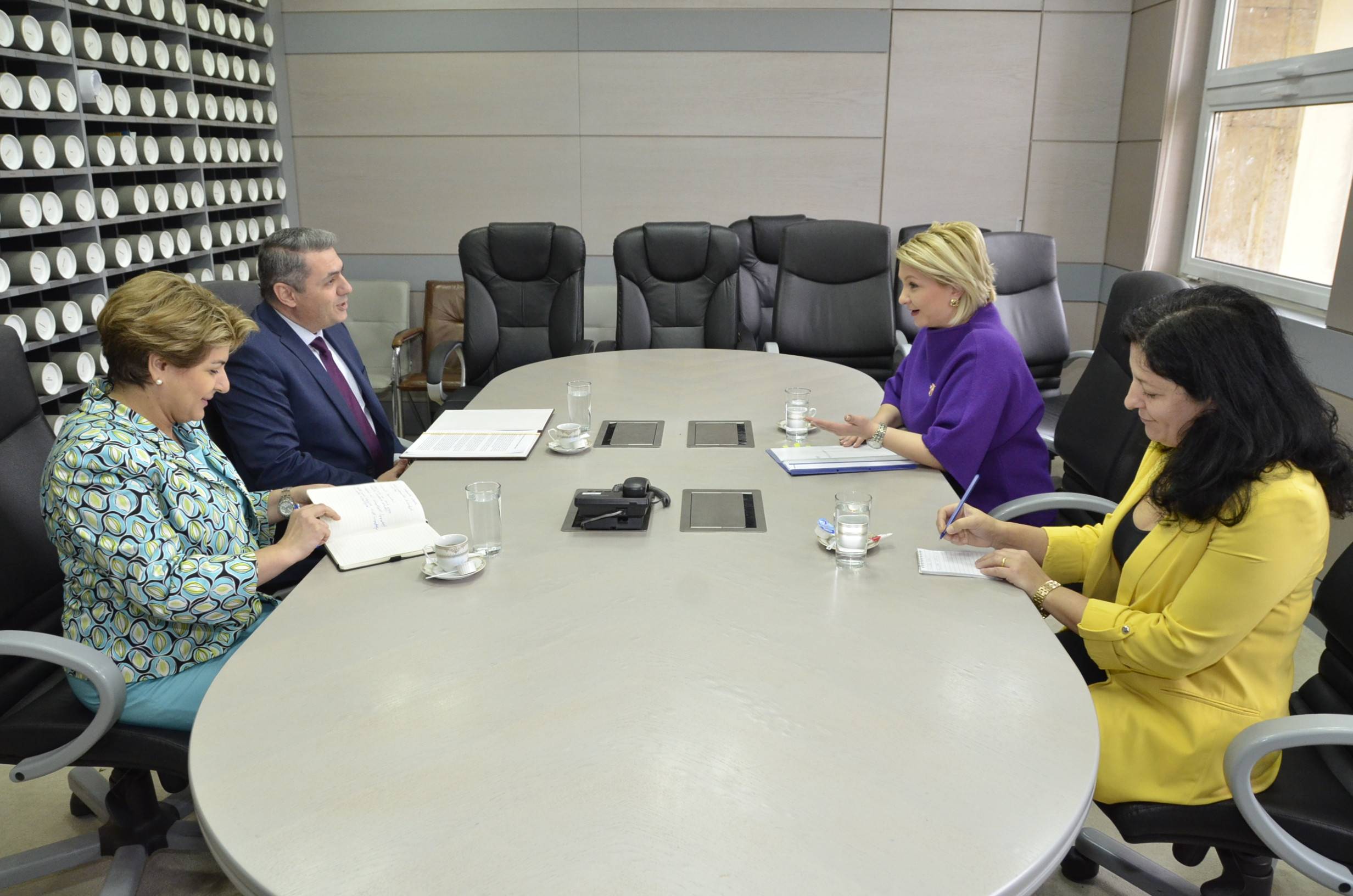 Դեսպան Սերգեյ Մինասյանը հանդիպեց Ռումինիայի ԱԳՆ պետքարտուղար Մարիա Մագդալենա Գրիգորեի հետ