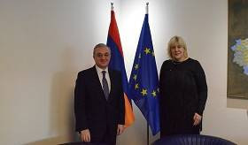 Le Ministre des Affaires étrangères d’Arménie par intérim a eu une rencontre avec la Commissaire aux droits de l'homme du Conseil de l'Europe