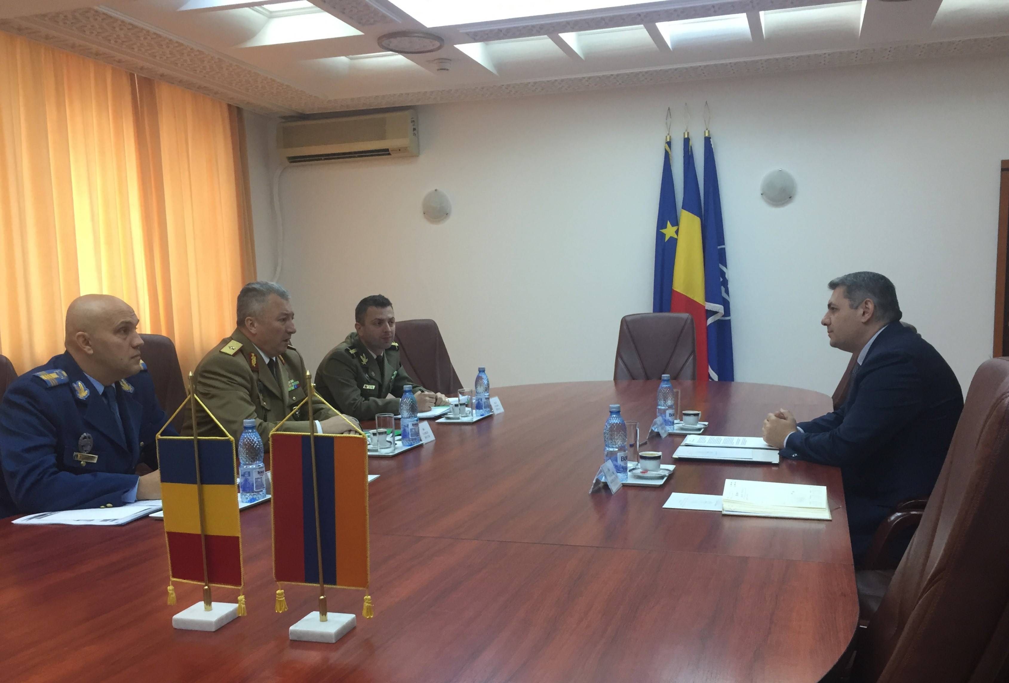 ՀՀ դեսպանի հանդիպումը Ռումինիայի Ազգային Պաշտպանության նախարարությունում