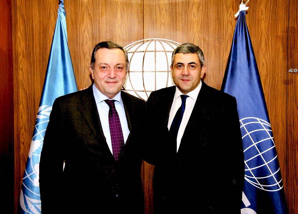 ԻԹ-ում ՀՀ դեսպան Ավետ Ադոնցի հանդիպումը ՄԱԿ ԶՀԿ գլխավոր քարտուղար Զուրաբ Պոլոլիկաշվիլիի հետ