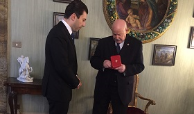 Մալթայի Ուխտում ՀՀ դեսպան Միքայել Մինասյանի հրաժեշտի հանդիպումը Մեծ Վարպետ Ֆրա Ջակոմո Դալլա Տոռե դել Տեմպիո դի Սանգուինետոյի հետ