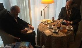 Դեսպան Տիգրան Մկրտչյանի և մեծանուն էստոնացի կոմպոզիտոր Արվո Պյարտի հանդիպումը