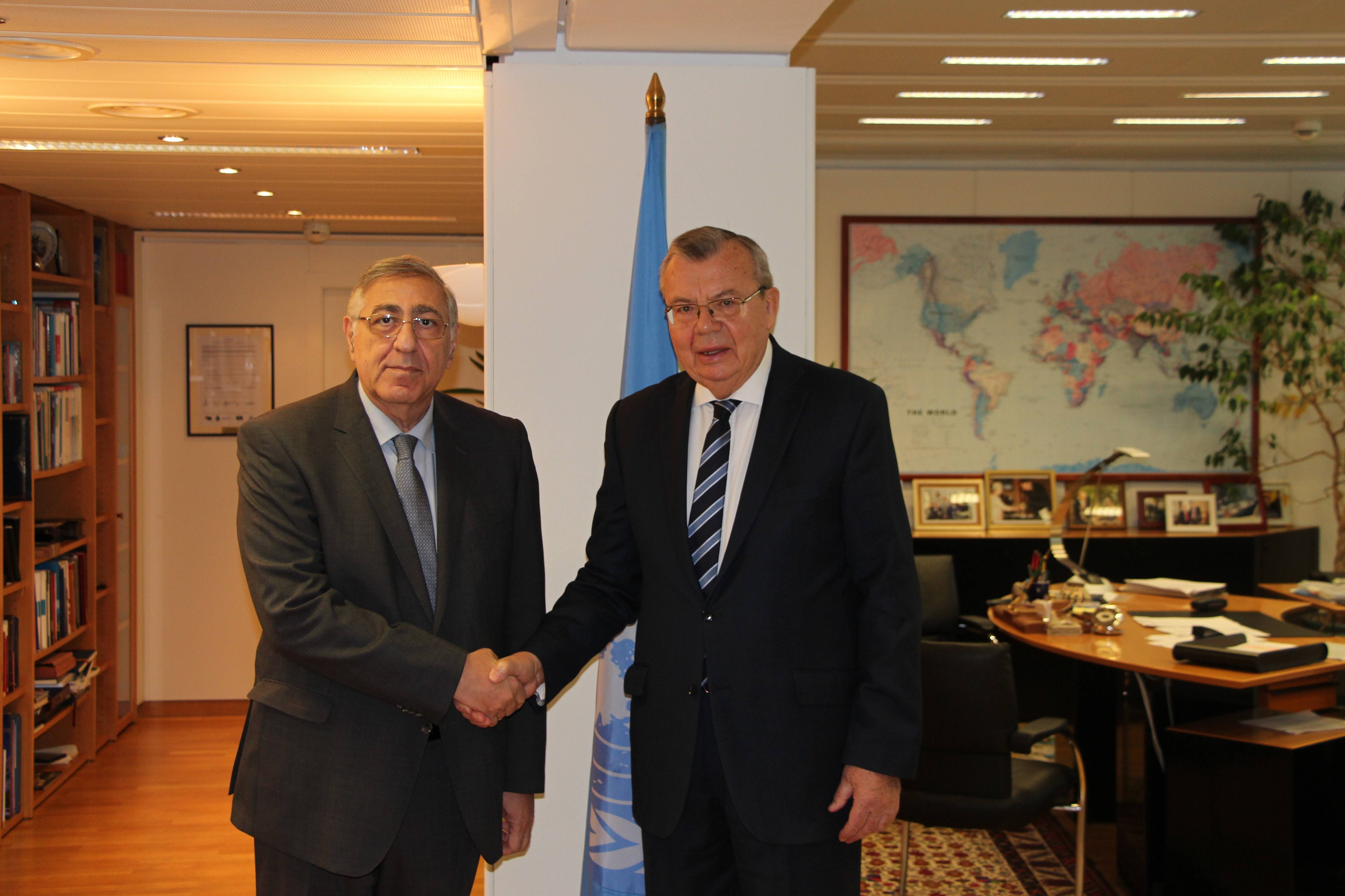 Դեսպան Արման Կիրակոսյանի հրաժեշտի հանդիպումը ՄԱԿ-ի Թմրանյութերի և հանցավորության դեմ պայքարի գրասենյակի գործադիր տնօրեն