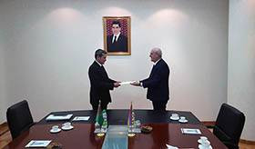 Թուրքմենստանում ՀՀ դեսպանը հավատարմագրերի պատճենը հանձնեց Թուրքմենստանի փոխվարչապետին