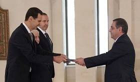 Դեսպան Տիգրան Գևորգյանը հավատարմագրերը հանձնեց Սիրիայի նախագահ Բաշար Ալ-Ասադին