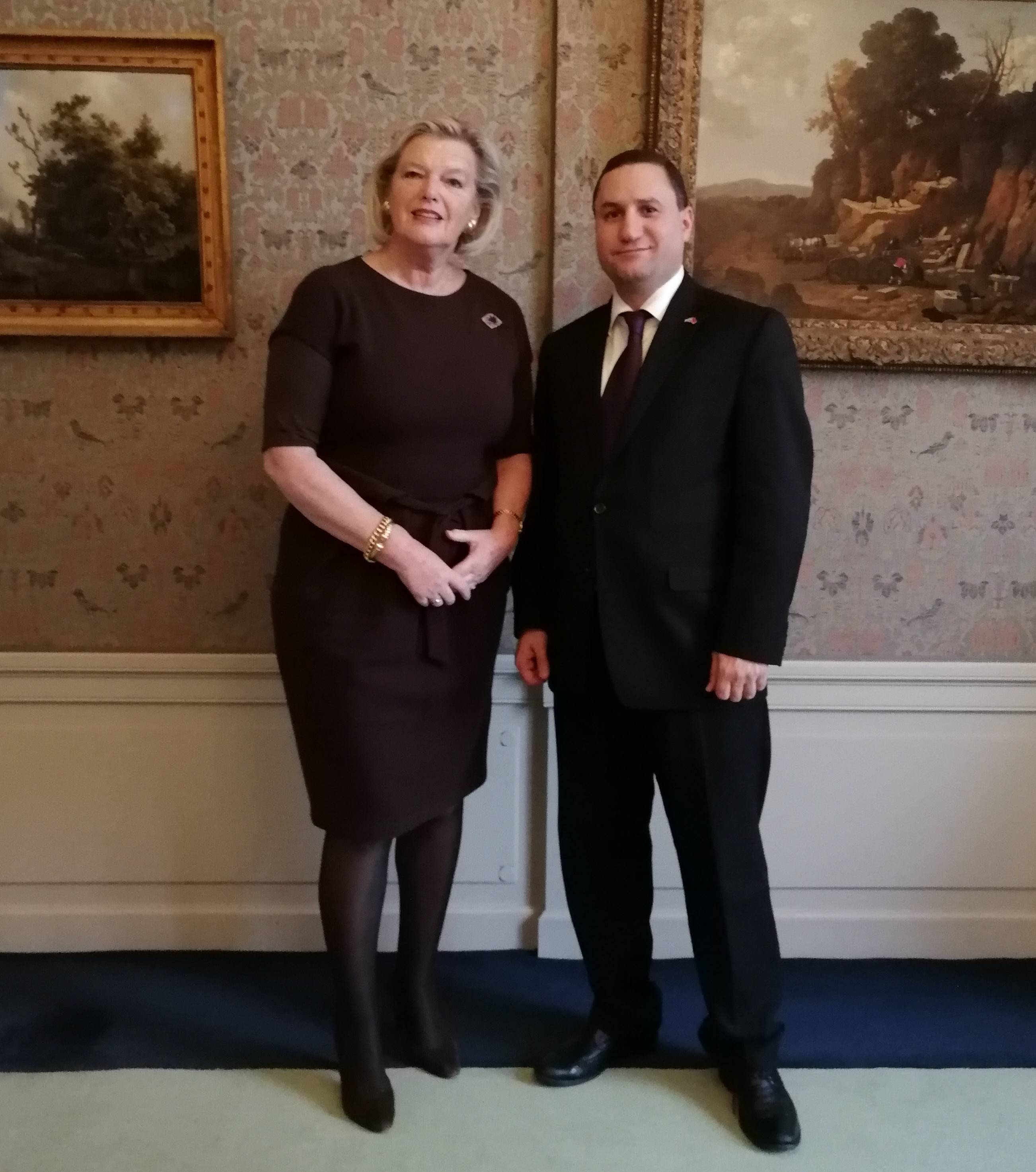 Հայաստանի դեսպանը հանդիպեց Նիդերլանդների Սենատի նախագահին