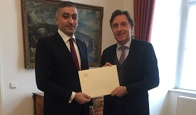 Ավստրիայում ՀՀ դեսպանը հավատարմագրերի պատճենը հանձնեց Ավստրիայի արտաքին գերատեսչությունում