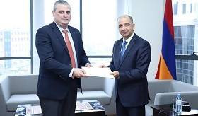 The newly appointed Ambassador of Tunisia presented copies of his credentials to  Deputy Foreign Minister of Armenia