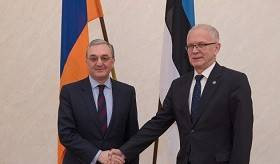 Rencontre entre le ministre des Affaires étrangères d’Arménie et le président du parlement d’Estonie