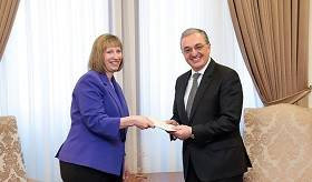 Foreign Minister of Armenia Zohrab Mnatsakanyan met with Lynne M. Tracy, newly appointed Ambassador of the United States