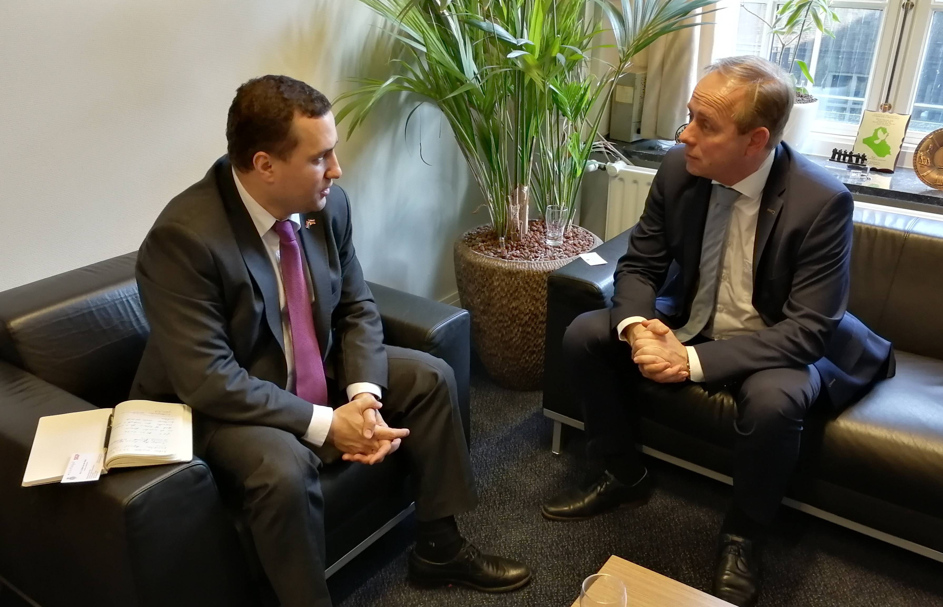 Նիդերլանդներում ՀՀ դեսպանի հանդիպումը Բարեփոխված քաղաքական կուսակցության ղեկավարի հետ