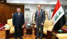 Դեսպան Հրաչյա Փոլադյանի հանդիպումը Իրաքի մշակույթի, զբոսաշրջության և հուշարձանների նախարարի հետ