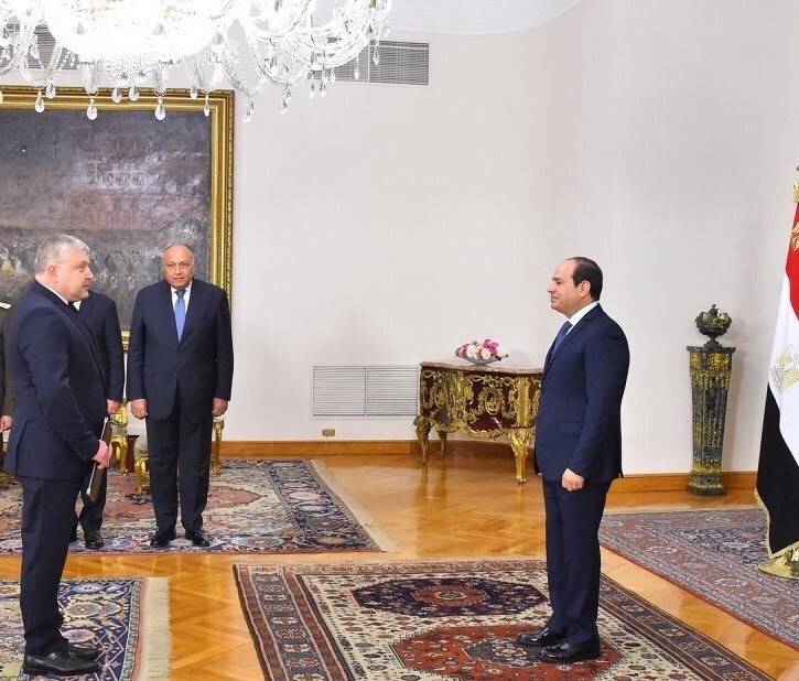 Ambassador Karen Grigorian presented his credentials to the President of the Arab Republic of Egypt Abdel Fattah Al Sisi