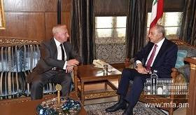 Դեսպան Աթաբեկյանի հանդիպումը Լիբանանի խորհրդարանի նախագահ Նաբիհ Բըրիի հետ