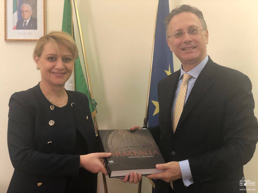 Դեսպան Բաղդասարյանի հանդիպումը Իտալիայի գյուղատնտեսության, սննդի, անտառային և զբոսաշրջության հարցերով նախարարության դիվանագիտական խորհրդականի հետ