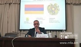 Չինաստանում ՀՀ դեսպանի դասախոսությունը Թիենծինի մանկավարժական համալսարանում